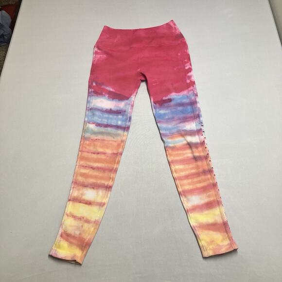Spiritual Gangster Self Love Tie Dye Cut Out Ribbed Leggings Womens Size XS/S - Picture 1 of 10